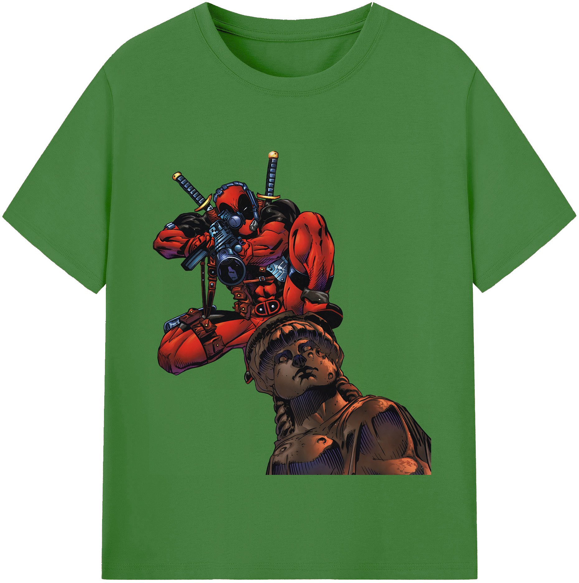 （画像用） Deadpool デッドプール レディースカジュアルプリントTシャツ（綿100％）
